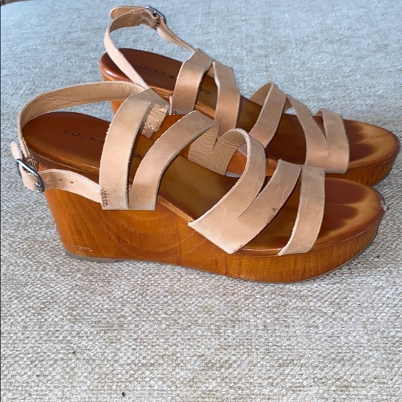 Lucky Brand Shoes - 🌷Must Bundle Lucky Brand Strappy Wooden Wedge Heels